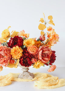 Artificial Burgundy Flower Peony Bush