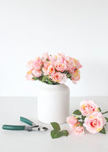 Load image into Gallery viewer, Silk Roses in Pink - 21.5" Tall
