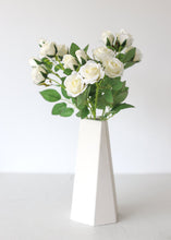 Load image into Gallery viewer, Faux Perfume Rose Spray in White - 17&quot; Tall
