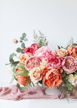 Load image into Gallery viewer, Mauve Gauze Table Runner - 108" Long x 25" Wide
