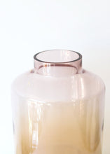 Load image into Gallery viewer, Glass Flower Vase in Iridescent Amber - 12.5&quot; Tall
