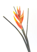 Load image into Gallery viewer, Flame Orange Tropical Heliconia Fake Flower - 42&quot;
