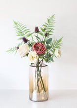 Load image into Gallery viewer, Cream Garden Cabbage Head Rose Faux Flower Spray - 29&quot; Tall
