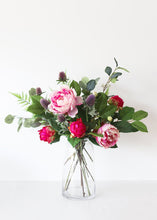 Load image into Gallery viewer, Artificial Flower Peony Bud in Fuchsia - 18&quot; Tall
