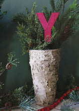 Load image into Gallery viewer, Birch Vase with Zinc Interior - 9&quot; Tall
