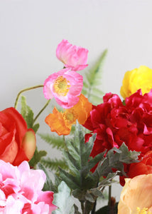 Artificial Poppy Flowers in Pink