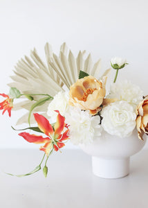 Cream Fake Dahlia Flowers