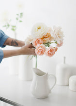 Load image into Gallery viewer, Ranunculus Fake Flowers in Peach Pink
