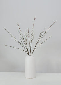 Gray Artificial Pussy Willow Branch 31"
