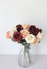 Load image into Gallery viewer, Silk Flowers Rose in Eggplant
