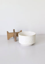 Load image into Gallery viewer, Constellation Ceramic Pot on Wood Stand - 4.5&quot; Tall
