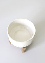 Load image into Gallery viewer, Constellation Ceramic Pot on Wood Stand - 4.5&quot; Tall
