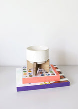 Load image into Gallery viewer, Constellation Ceramic Pot on Wood Stand - 4.5&quot; Tall
