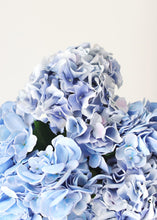 Load image into Gallery viewer, Light Blue Silk Hydrangea Flower

