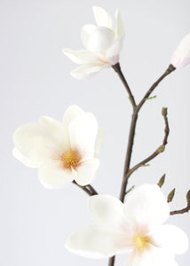 Cream Fake Magnolia Floral Branch