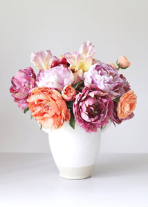 Fuchsia Real Touch Bearded Iris Flower - 32.5"