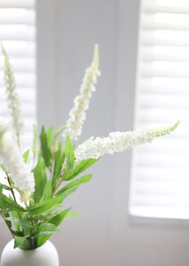 Cream White Fake Veronica Artificial Flower