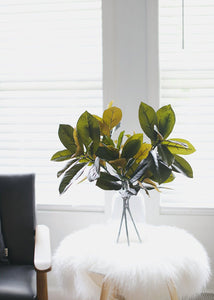 Artificial Magnolia Leaf Stem - 26" Tall