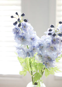 Artificial Delphinium Flower in Soft Blue - 28"