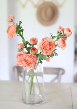 Load image into Gallery viewer, Real Touch Peach Coral Faux Ranunculus
