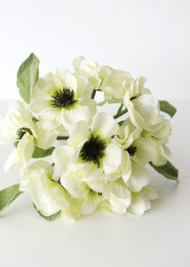 Cream Silk Anemone Flower Bouquet