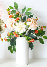 Load image into Gallery viewer, Cream Blush Dahlia Silk Flower Stem - 19&quot;

