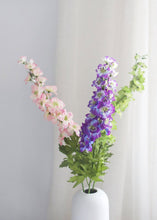 Load image into Gallery viewer, Artificial Flowers Delphinium Larkspur in Green
