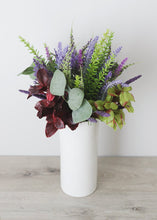 Load image into Gallery viewer, Purple Lavender and Herbs Silk Flower Bouquet
