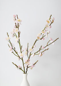 Blush Real Touch Fake Plum Blossom Flowers - 37"
