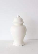 Load image into Gallery viewer, Matte ivory Ginger Jar - 13.5" Tall
