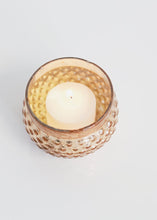 Load image into Gallery viewer, Rose Gold Mercury Glass Candle Holder - 2&quot; Tall x 2.75&quot; Wide

