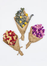 Load image into Gallery viewer, Mini Pink Purple Globe Amaranth Dried Flower Bouquet - 10" Tall
