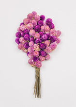 Load image into Gallery viewer, Mini Pink Purple Globe Amaranth Dried Flower Bouquet - 10" Tall
