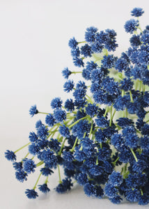 Dark Blue Real Touch Baby's Breath Bush