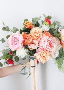 Artificial Peony Flower in Light Pink - 30" Tall