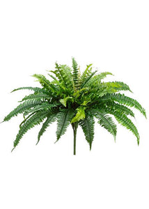 Artificial Boston Fern Bush - 23" Tall