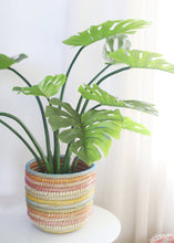 Load image into Gallery viewer, Fake Split Philodendron Leaf Plant in Pot - 36&quot;

