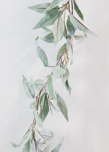 Artificial Flocked Seeded Eucalyptus Leaf Garland - 6'