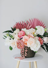 Load image into Gallery viewer, Silk English Cabbage Rose in Mauve Pink - 25" Tall
