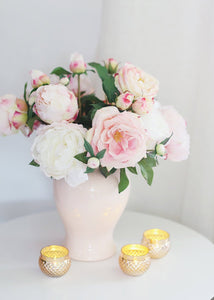 Artificial Real Touch Closed Peony in Pink