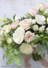 Load image into Gallery viewer, English Cabbage Artificial Rose Stem in White - 20.5&quot; Tall
