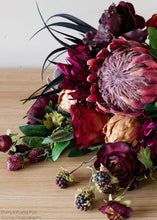 Load image into Gallery viewer, Artificial Wild Raspberry Berries in Plum 27&quot;
