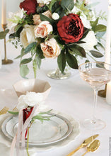 Load image into Gallery viewer, Faux Peony Flower in Burgundy - 30.5&quot; Tall
