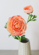 Load image into Gallery viewer, Real Touch Peach Coral Faux Ranunculus
