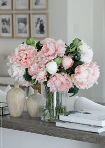 Artificial Peony Flower in Light Pink - 30" Tall