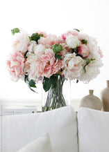 Load image into Gallery viewer, Silk Flower Peony in Pastel Pink - 23" Tall
