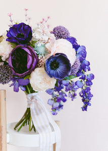 Artificial Wisteria in Purple - 38"