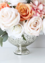 Load image into Gallery viewer, Silver Mercury Glass Pedestal Bowl - 5"

