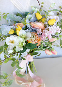 Faux Poppy Flowers in White