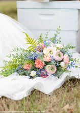 Load image into Gallery viewer, Silk Ranunculus in Pink Cream - 13"
